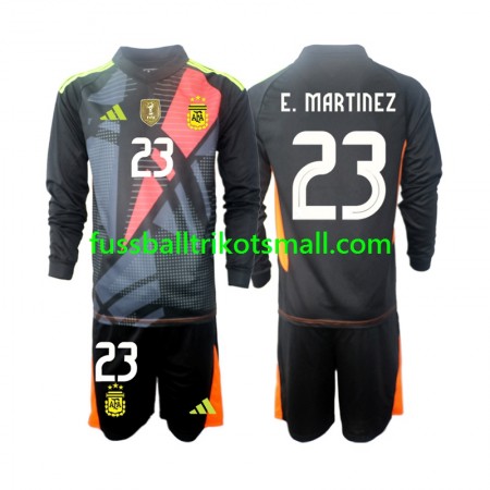 Fußballtrikots Argentinien Emiliano Martinez 23 Torwart Kinder 2024 Langarm Heimtrikotsatz kaufen
